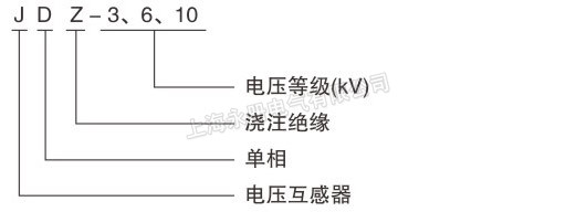 JDZ-3、6、10電壓互感器的型號含義