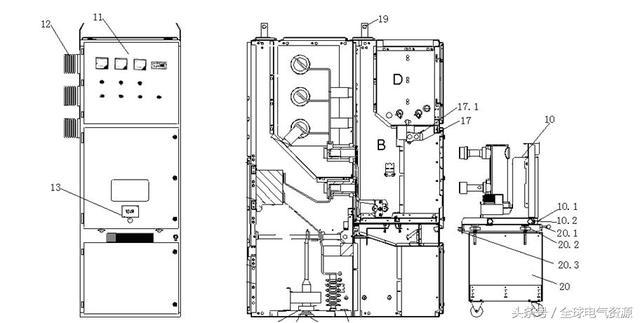 高壓開關柜結構圖詳解